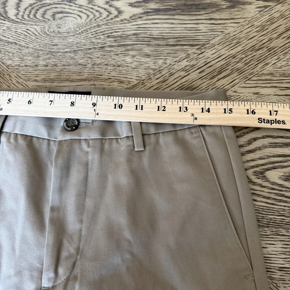 Dockers Mens Slim Fit Chinos Khaki Tan Flat Front Dress Pants 29x32